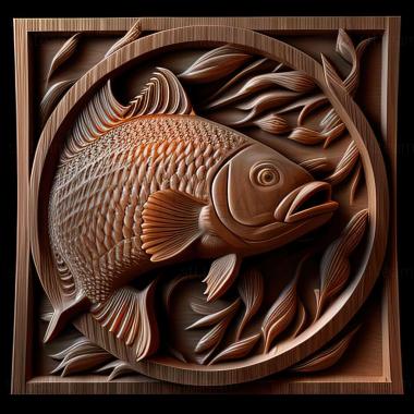 3D model Panaki fish (STL)